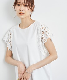 ROPE' PICNIC | 洗える/リンクコーデ/袖レースカットトップス(Tシャツ/カットソー)
