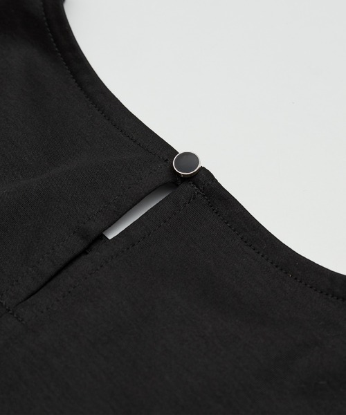 ROPE' PICNIC（ロペピクニック）の「洗える/リンクコーデ/袖レースカットトップス（Tシャツ/カットソー・レディース・ダークグリーン/ホワイト/ブラック・38）」の21枚目の写真