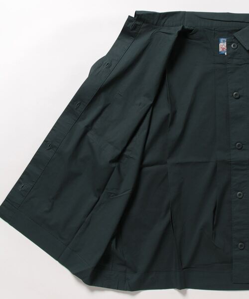 HOUSTON(ヒューストン)の「【HOUSTON】MILITARY SHIRTS JACKET(ミリタリージャケット・レディース・グリーン/ワイン/ホワイト/ベージュ・0)」の6枚目の写真