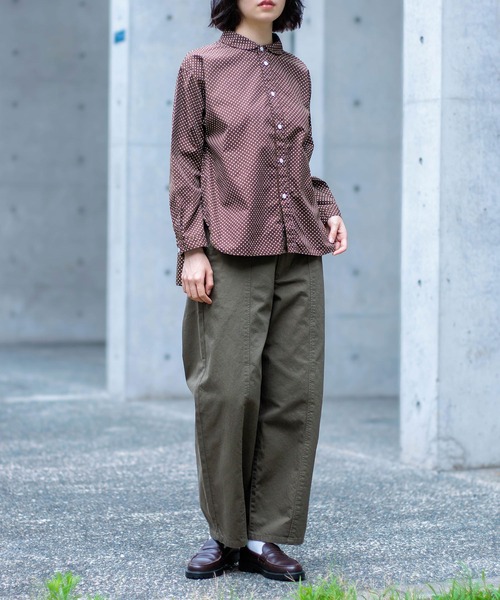 D.M.G.（ドミンゴ）の「[D.M.G. / ディーエムジー] フレンチドリル アーモンドパンツ（チノパンツ・レディース・アイボリー/ベージュ/ブラック/ホワイト/オリーブ・S/M）」の8枚目の写真