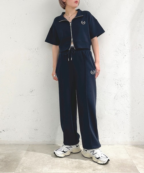 apres jour mignon(アプレジュールミニョン)の「ピスネームスウェットパンツ【ZOZOTOWN限定アイテム】【SETUP着用可能】(スウェットパンツ・レディース・ネイビー/ナチュラル/ブルー・MEDIUM/X-LARGE/SMALL)」の14枚目の写真