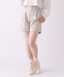 repipi armario（レピピ アルマリオ）の「フェイクレザーロールアップショートパンツ（その他パンツ・キッズ）」
