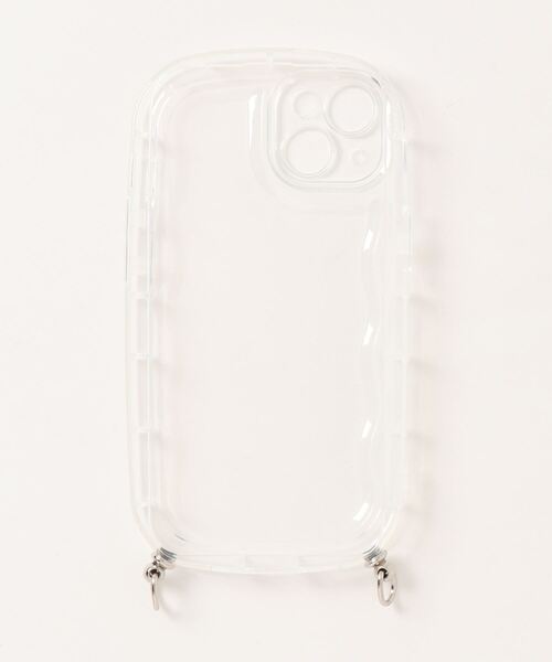 SPINNS(スピンズ)の「【選べるスマホショルダー】ストラップホール付き ぷくクリアスマホケース(スマホケース/カバー・レディース・クリア・11/12/13/14/7h/14.5/13.5)」の2枚目の写真