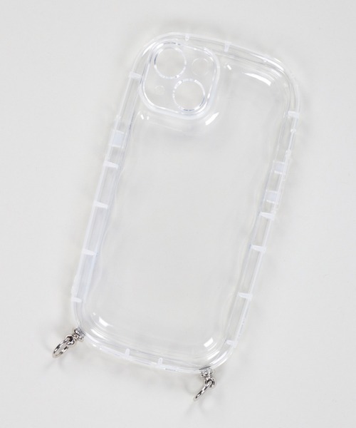 SPINNS(スピンズ)の「【選べるスマホショルダー】ストラップホール付き ぷくクリアスマホケース(スマホケース/カバー・レディース・クリア・11/12/13/14/7h/14.5/13.5)」の10枚目の写真