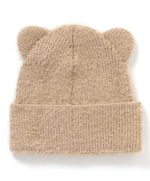 algy（アルジー）の「アニマルニットキャップ（ニットキャップ/ビーニー・キッズ・ブラック/サックスブルー/ベージュ・FREE）」の9枚目の写真