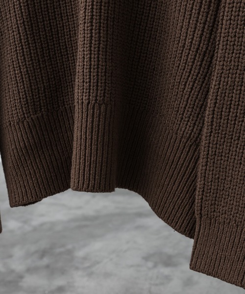 にしわきたくみ EU40/26cm セール】HALF ZIP AZE KNIT（ニット/セーター）｜WYM LIDNM