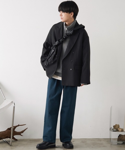 ★ワイナルドゥム セール】HALF ZIP AZE KNIT（ニット/セーター）｜WYM LIDNM