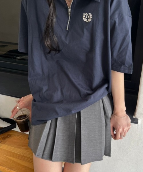 nemne store（ネンネストア）の「《Delfy》ベルト付きプリーツミニスカート（スカート・レディース・杢グレー/ブラック・MEDIUM/SMALL）」の13枚目の写真