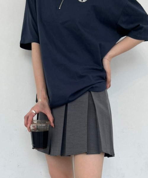 nemne store（ネンネストア）の「《Delfy》ベルト付きプリーツミニスカート（スカート・レディース・杢グレー/ブラック・MEDIUM/SMALL）」の16枚目の写真