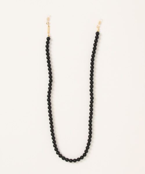 sea,ds mara(シーズマーラ)の「【Sea’ds mara】Ball resin glasses chain necklace(ネックレス・レディース・ブラック・FREE)」の1枚目の写真
