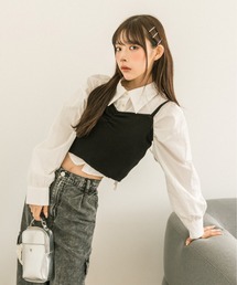 OLIVE des OLIVE | シャツ×ビスチェセット　1032040070(シャツ/ブラウス)