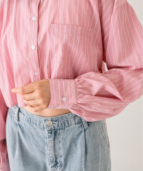 OLIVE des OLIVE（オリーブデオリーブ）の「シャツ×ビスチェセット　1032040070（シャツ/ブラウス・レディース・ネイビー/オフホワイト/サックスブルー/ピンク・FREE）」の7枚目の写真