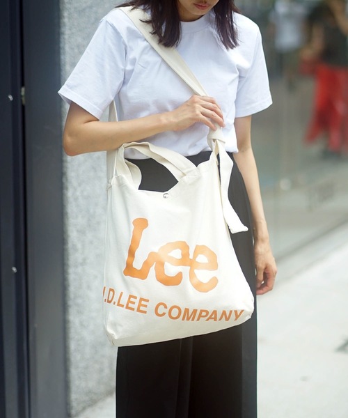 セール】【LEE/リー】ブランドロゴ斜めプリント 2WAYバッグ ロゴ