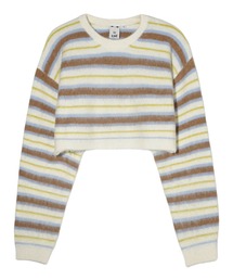 X-girl | MULTI STRIPE SHAGGY KNIT TOP(ニット/セーター)