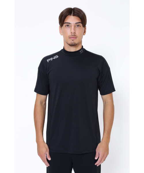 PING アドエルム ストレッチニット半袖ハイネックインナーシャツ / L インナーウェア/肌着 【PING APPAREL】アドエルム ストレッチニット