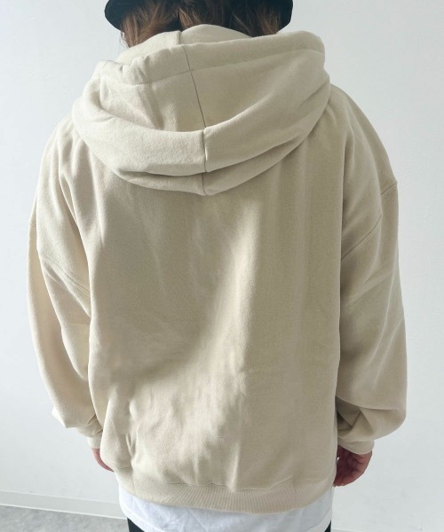 Ocean Pacific（オーシャンパシフィック）の「【OP:オーピー】レディースジップパーカー（パーカー・レディース・ヘザーグレー/チャコール/アイボリー/ベージュ/グリーン・X-LARGE/LARGE/MEDIUM）」の7枚目の写真