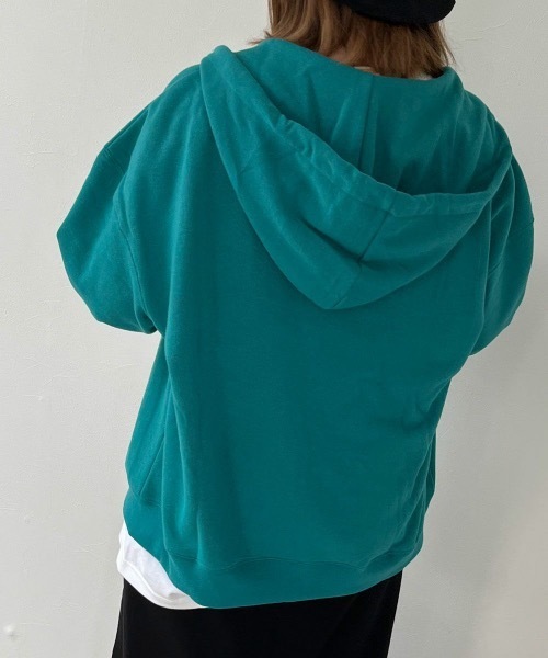 Ocean Pacific（オーシャンパシフィック）の「【OP:オーピー】レディースジップパーカー（パーカー・レディース・ヘザーグレー/チャコール/アイボリー/ベージュ/グリーン・X-LARGE/LARGE/MEDIUM）」の21枚目の写真