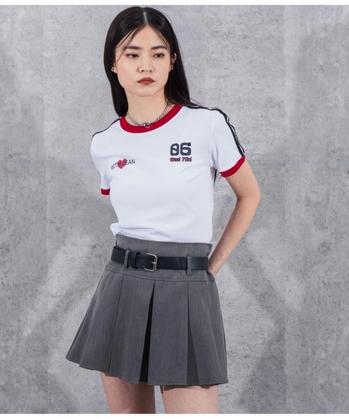 ANAP(アナップ)の「ベルト付きプリーツスカート(スカート・レディース・ベージュ/ダークグレー/ブラック・M/S/L)」の5枚目の写真