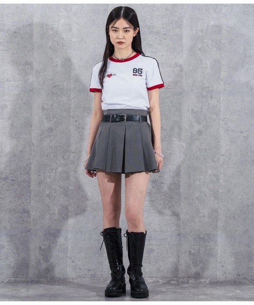 ANAP(アナップ)の「ベルト付きプリーツスカート(スカート・レディース・ベージュ/ダークグレー/ブラック・M/S/L)」の8枚目の写真