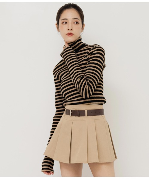 ANAP(アナップ)の「ベルト付きプリーツスカート(スカート・レディース・ベージュ/ダークグレー/ブラック・M/S/L)」の22枚目の写真