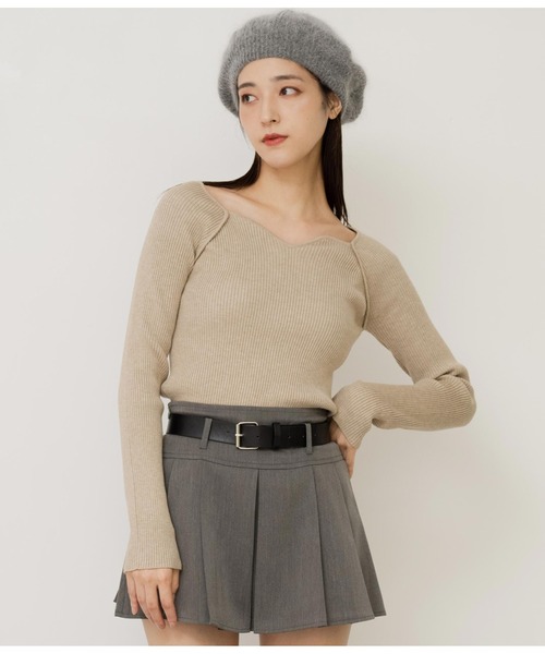 ANAP(アナップ)の「ベルト付きプリーツスカート(スカート・レディース・ベージュ/ダークグレー/ブラック・M/S/L)」の20枚目の写真