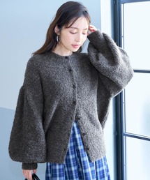 coca（coca） | パフスリーブショートカーディガン(カーディガン/ボレロ)