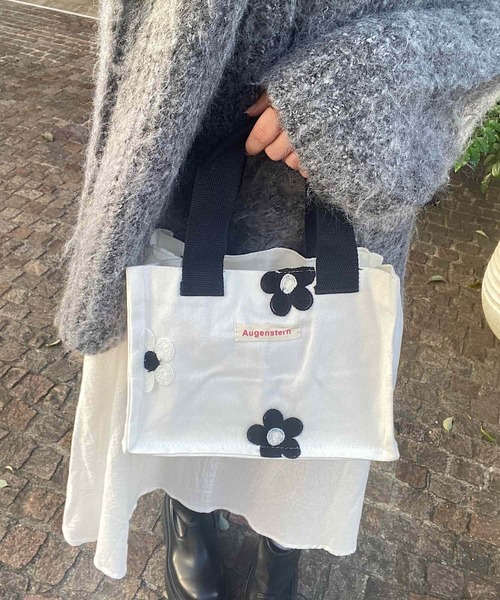 TONE SELECT GOODS（トーンセレクトグッズ）の「Liaa/ランチバッグ ミニトートバッグ A18176（トートバッグ・レディース・ホワイト系1/ブルー/グリーン/ホワイト系2/ホワイト系4/ピンク/ホワイト系3/その他1/その他2/その他6/その他5/その他4/その他3・FREE）」の18枚目の写真