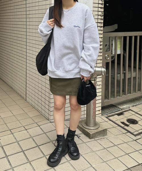 kutir（クティール）の「裏起毛ぷくぷくハートスウェットプルオーバー（スウェット・レディース・オートミール/チャコールグレー/オフホワイト・FREE）」の6枚目の写真