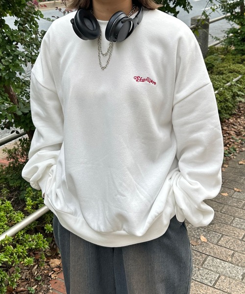 kutir（クティール）の「裏起毛ぷくぷくハートスウェットプルオーバー（スウェット・レディース・オートミール/チャコールグレー/オフホワイト・FREE）」の9枚目の写真