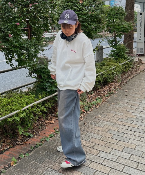 kutir（クティール）の「裏起毛ぷくぷくハートスウェットプルオーバー（スウェット・レディース・オートミール/チャコールグレー/オフホワイト・FREE）」の13枚目の写真