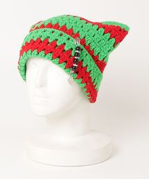 Anthe（アンテ）の「Anthe アンテ / パンクボーダー猫耳ワッチ  / ANT-0008（ニットキャップ/ビーニー）」