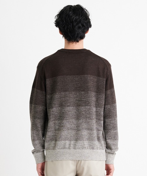 THE TOKYO(ザトウキョウ)の「【THE TOKYO/ザトウキョウ】8G Gradation Knit PO/8GグラデーションニットPO(ニット/セーター・メンズ・ブラウン/ブラック・48/46/44)」の21枚目の写真