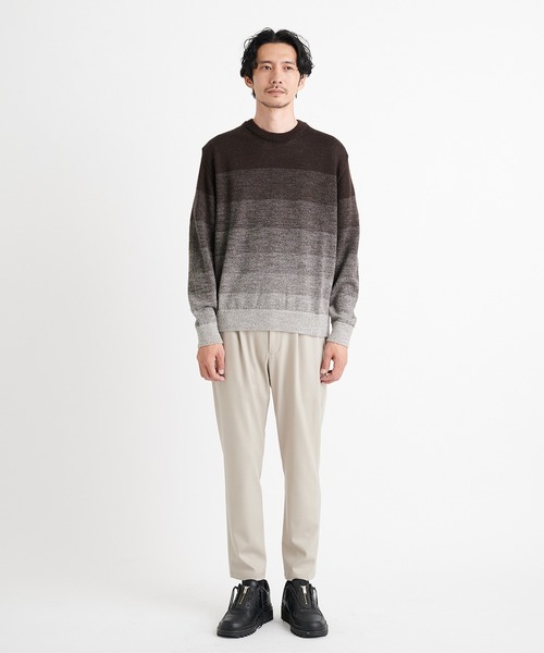 THE TOKYO(ザトウキョウ)の「【THE TOKYO/ザトウキョウ】8G Gradation Knit PO/8GグラデーションニットPO(ニット/セーター・メンズ・ブラウン/ブラック・48/46/44)」の22枚目の写真
