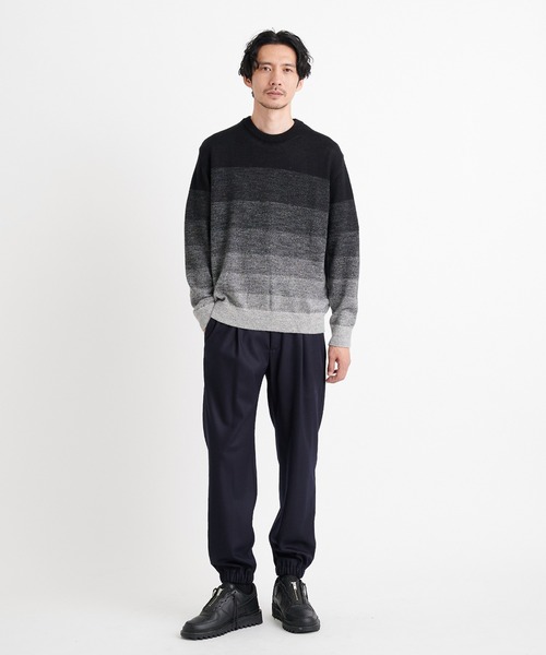 THE TOKYO(ザトウキョウ)の「【THE TOKYO/ザトウキョウ】8G Gradation Knit PO/8GグラデーションニットPO(ニット/セーター・メンズ・ブラウン/ブラック・48/46/44)」の11枚目の写真