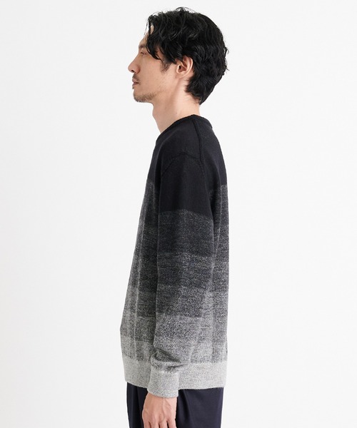 THE TOKYO(ザトウキョウ)の「【THE TOKYO/ザトウキョウ】8G Gradation Knit PO/8GグラデーションニットPO(ニット/セーター・メンズ・ブラウン/ブラック・48/46/44)」の13枚目の写真