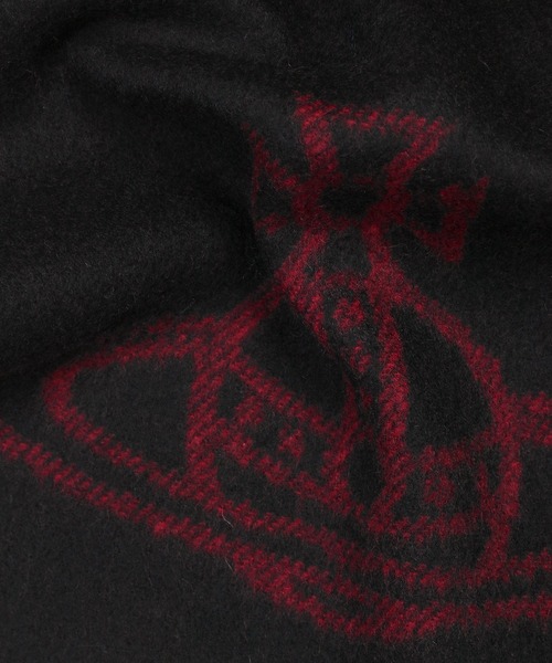 Vivienne Westwood MAN（ヴィヴィアンウエストウッドマン）の「“DOUBLE FACE SINGLE ORB” マフラー【239438 MUF06】（マフラー・メンズ・ブラック/ネイビー/キャメル・FREE）」の5枚目の写真