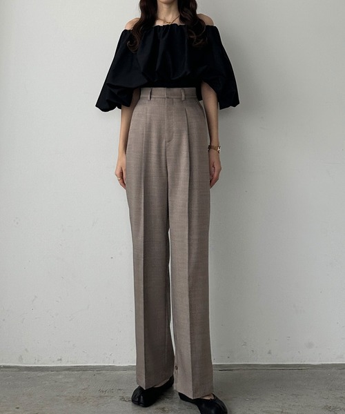 ✳︎小柄な方にピッタリ✳︎ 【新品未使用】裾ベルトパンツ drychino stitch skort belted pants | AND ON JIONE STORE