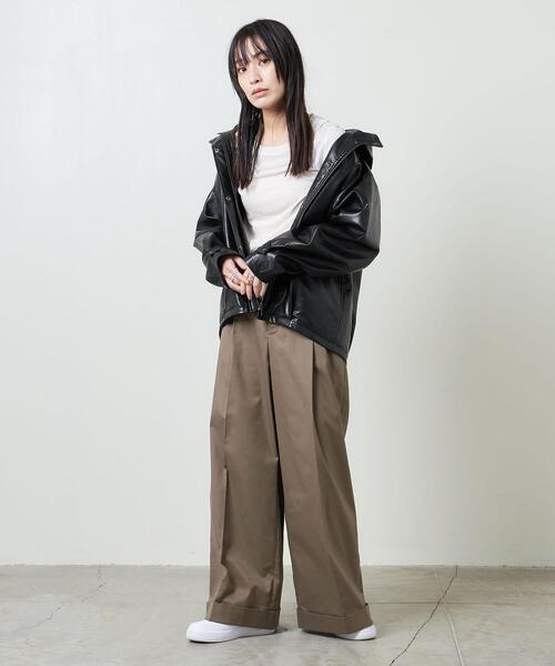 MARW UNITED ARROWS（マルゥ ユナイテッドアローズ）の「＜MARW UNITED ARROWS＞フェイクレザーブルゾン（ブルゾン・レディース・ブラック・36/38）」の14枚目の写真