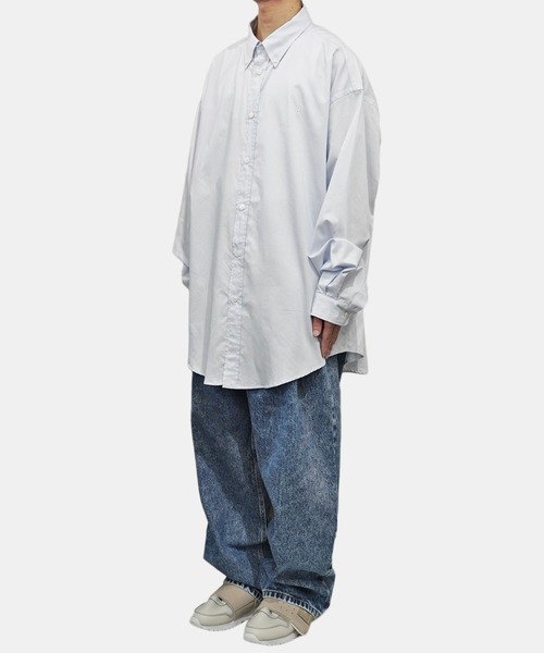 HED MAYNER(ヘドメイナー)の「【HED MAYNER】 BOTTUNED DOWN SHIRT(シャツ/ブラウス・メンズ・ライトブルー・MEDIUM)」の4枚目の写真