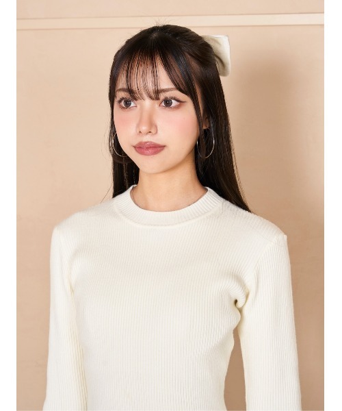 Darich（ダーリッチ）の「ハートボタンニットミニワンピース（ワンピース・レディース・グレー/ホワイト/ブラック・FREE）」の20枚目の写真