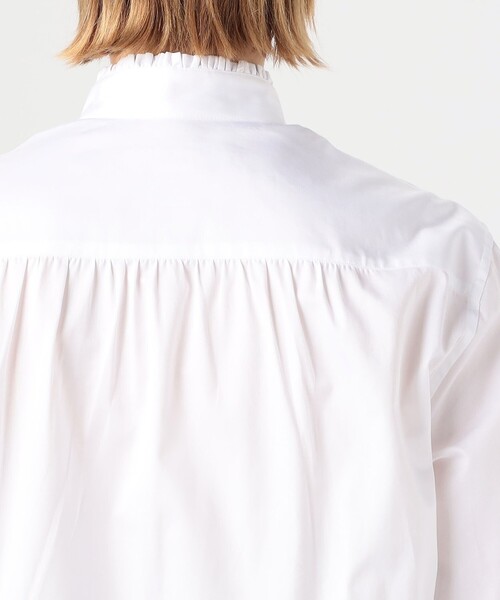 BOURRIENNE ParisX（ブリエンヌパリディス）の「BOURRIENNE BOUDIR フリルネックシャツ（シャツ/ブラウス・レディース・ホワイト・36）」の7枚目の写真