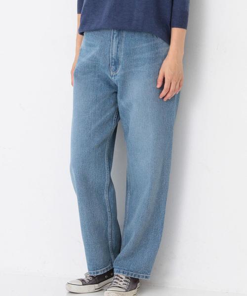 Another Edition(アナザーエディション)の「ボーイフレンドデニム/AEBC BOYFRIEND DNM PT(デニムパンツ・レディース・ターコイズブルー/コバルトブルー・SMALL/MEDIUM)」の4枚目の写真
