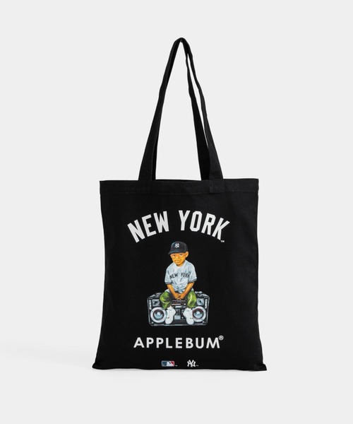 APPLEBUM(アップルバム)の「"Newyork Yankees Boy" Totebag(トートバッグ・メンズ・ブラック/ナチュラル・FREE)」の2枚目の写真
