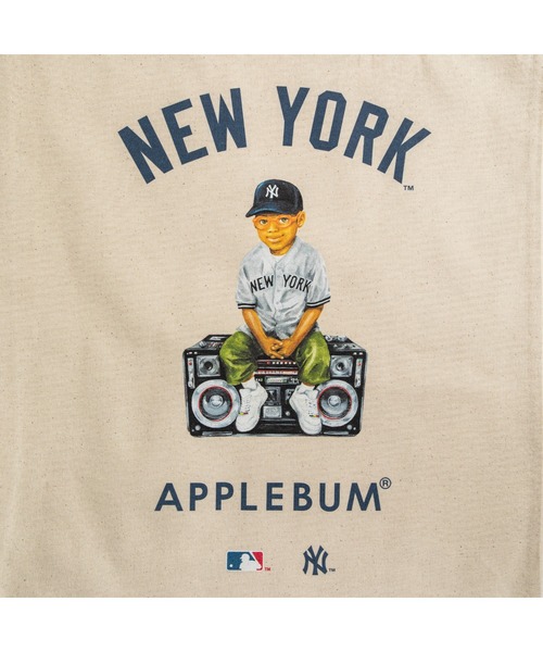 APPLEBUM(アップルバム)の「"Newyork Yankees Boy" Totebag(トートバッグ・メンズ・ブラック/ナチュラル・FREE)」の10枚目の写真