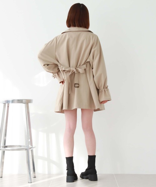 archives(アルシーヴ)の「3way袖リボンミドルトレンチコート(トレンチコート・レディース・ベージュ/ブルー/アイボリー・MEDIUM)」の10枚目の写真