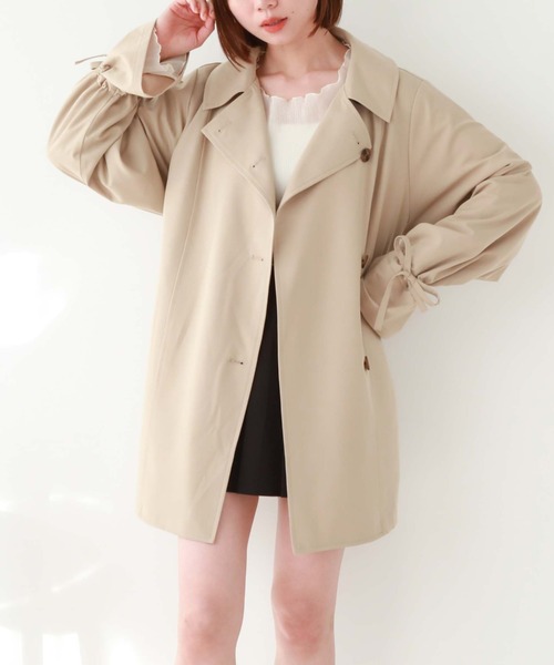 archives(アルシーヴ)の「3way袖リボンミドルトレンチコート(トレンチコート・レディース・ベージュ/ブルー/アイボリー・MEDIUM)」の5枚目の写真