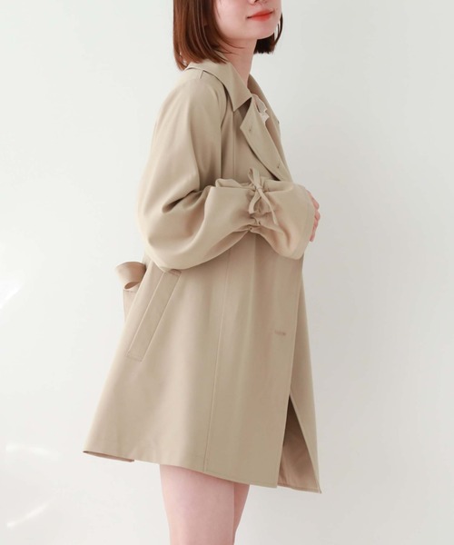 archives(アルシーヴ)の「3way袖リボンミドルトレンチコート(トレンチコート・レディース・ベージュ/ブルー/アイボリー・MEDIUM)」の8枚目の写真