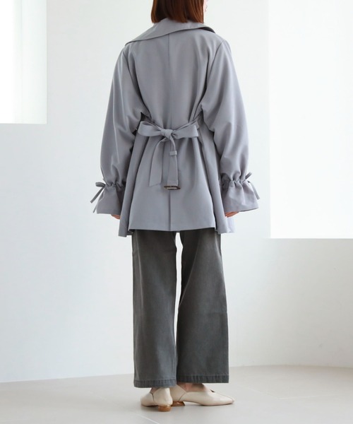 archives(アルシーヴ)の「3way袖リボンミドルトレンチコート(トレンチコート・レディース・ベージュ/ブルー/アイボリー・MEDIUM)」の15枚目の写真