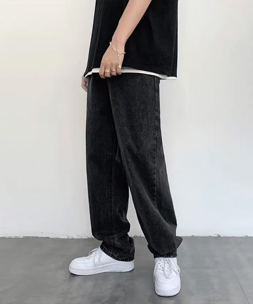 ARCADE(アーケード)の「ルーズストレート デニムパンツ ジーンズ -ARCADE Limited Line-(デニムパンツ・メンズ・ライトブルー/ホワイト/ブラック・XL/L/M)」の12枚目の写真