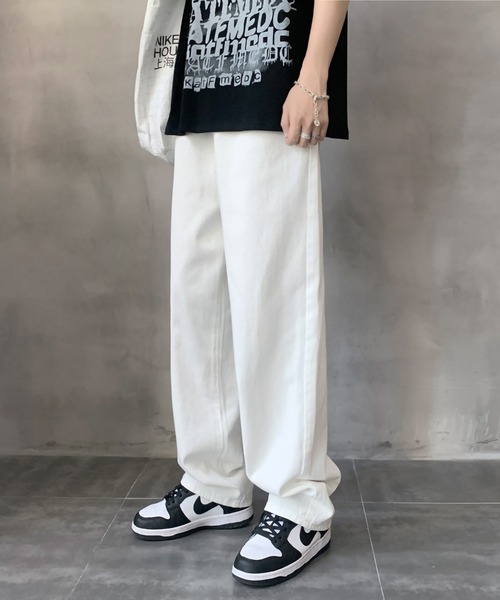 ARCADE(アーケード)の「ルーズストレート デニムパンツ ジーンズ -ARCADE Limited Line-(デニムパンツ・メンズ・ライトブルー/ホワイト/ブラック・XL/L/M)」の13枚目の写真